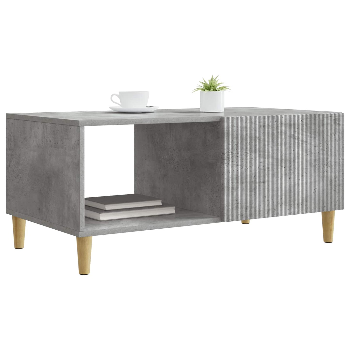 Coffee Table Concrete Grey 90 x 50 x 40 cm Engineered Wood