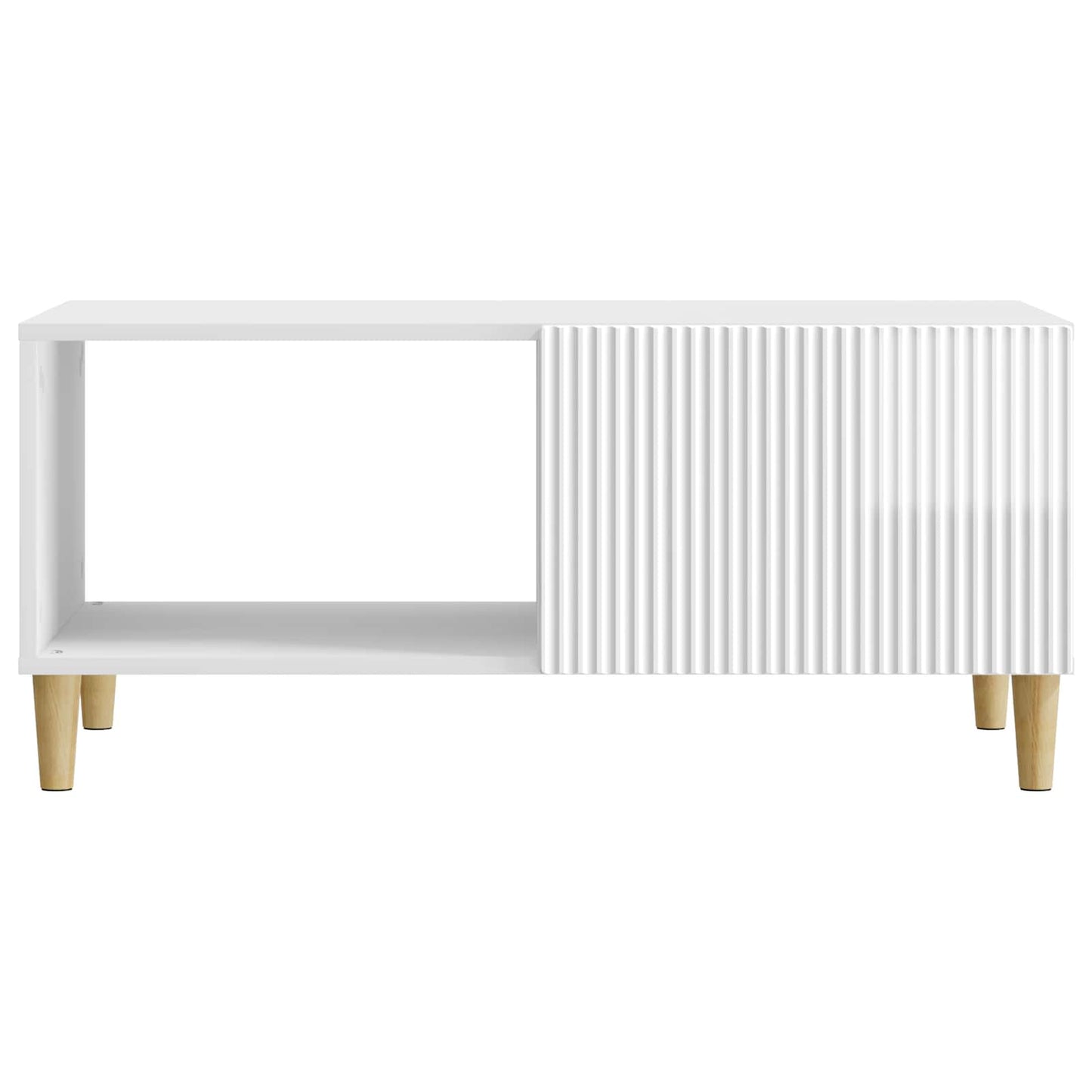 Coffee Table High Gloss White 90 x 50 x 40 cm Engineered Wood