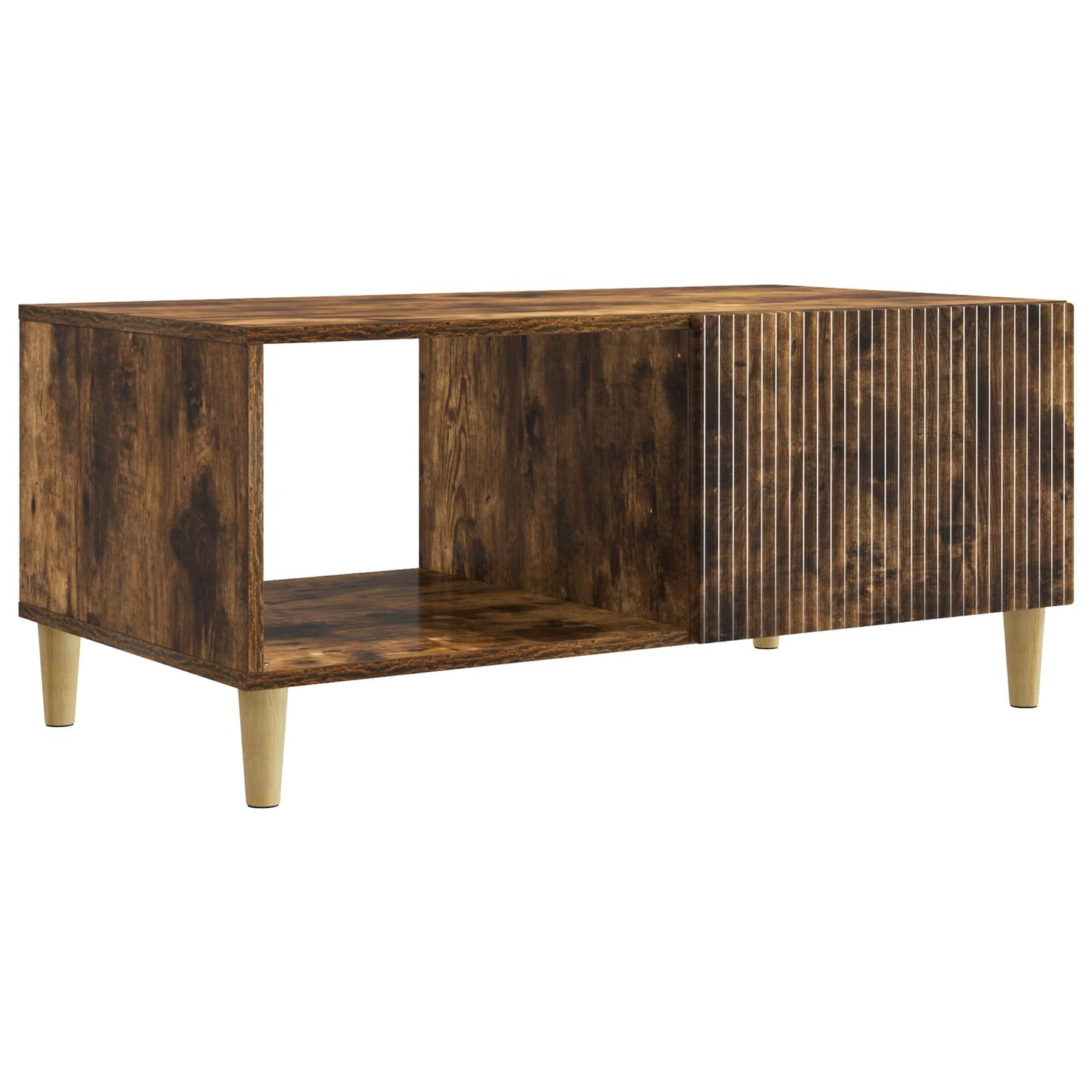Coffee Table Smoked Oak 90 x 50 x 40 cm Engineered Wood