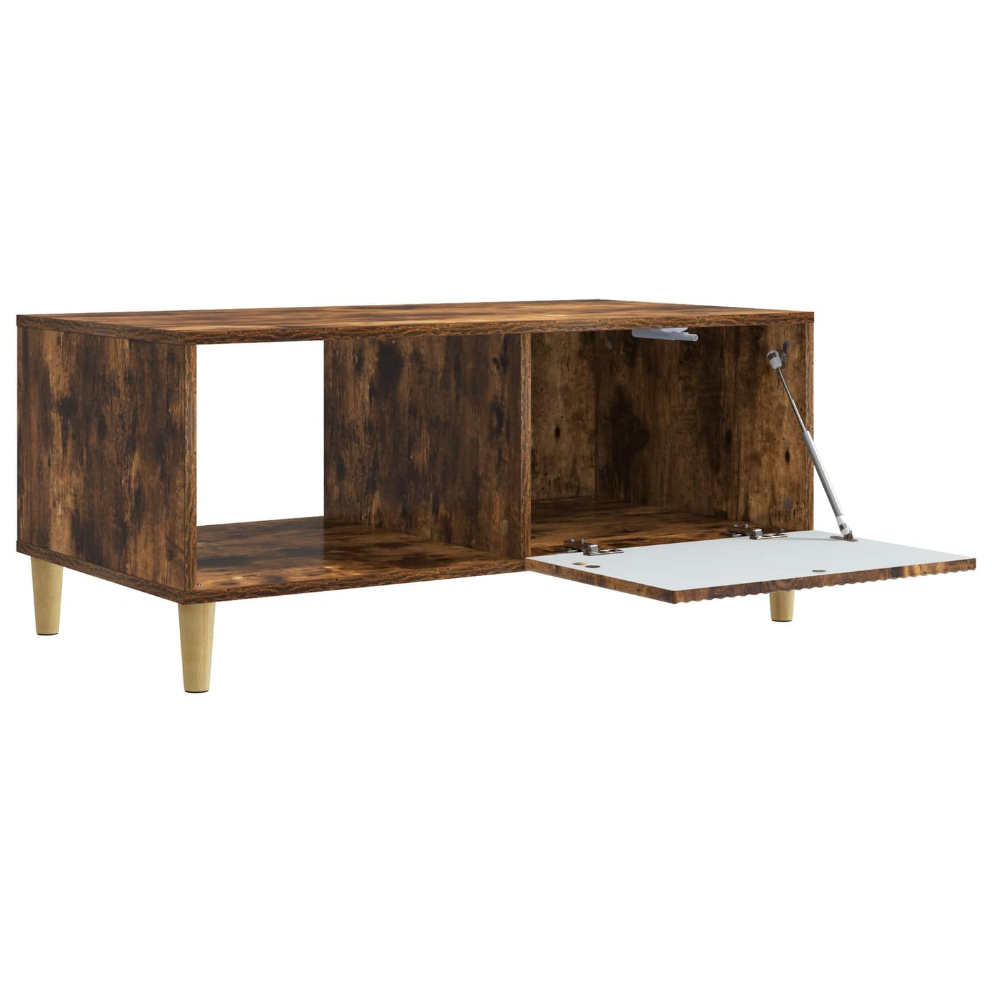 Coffee Table Smoked Oak 90 x 50 x 40 cm Engineered Wood