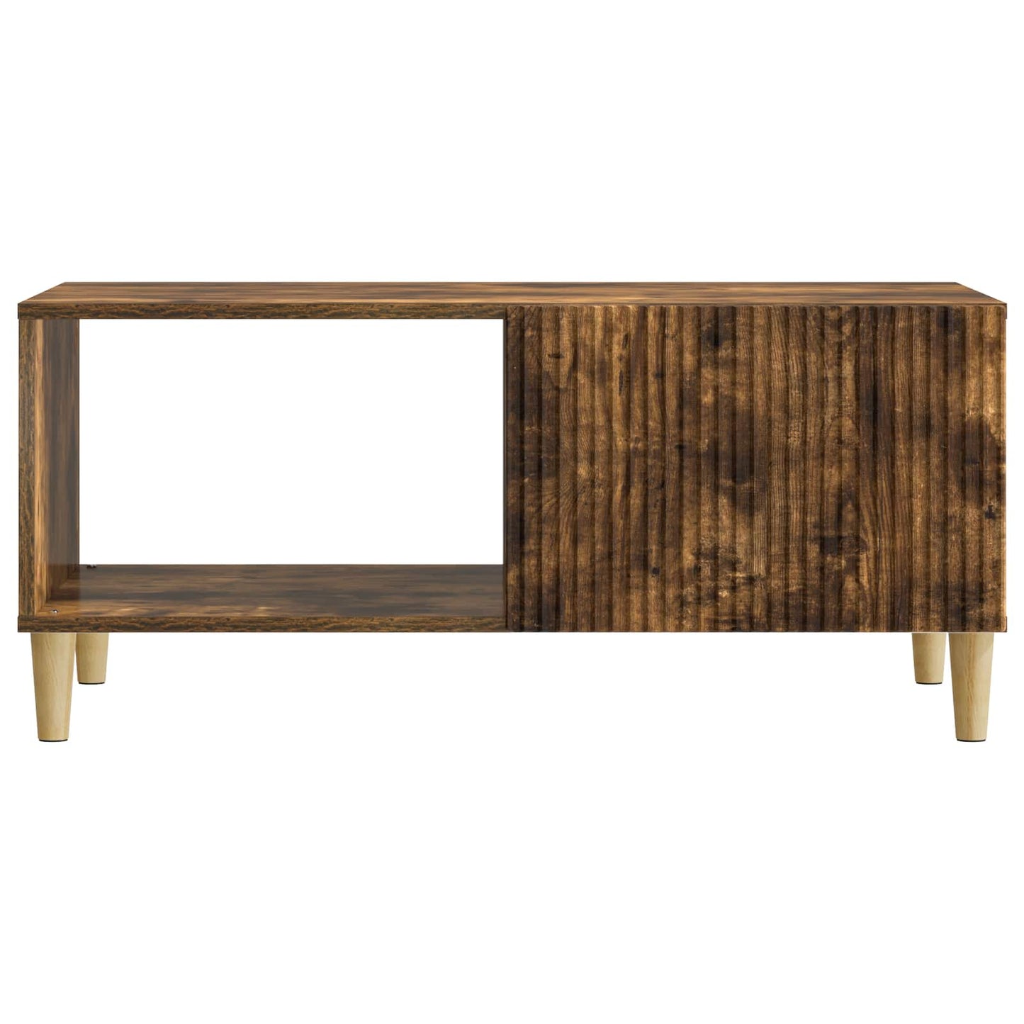 Coffee Table Smoked Oak 90 x 50 x 40 cm Engineered Wood