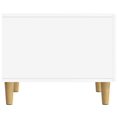 Coffee Table with Drawer White 49 x 50 x 40 cm Engineered Wood