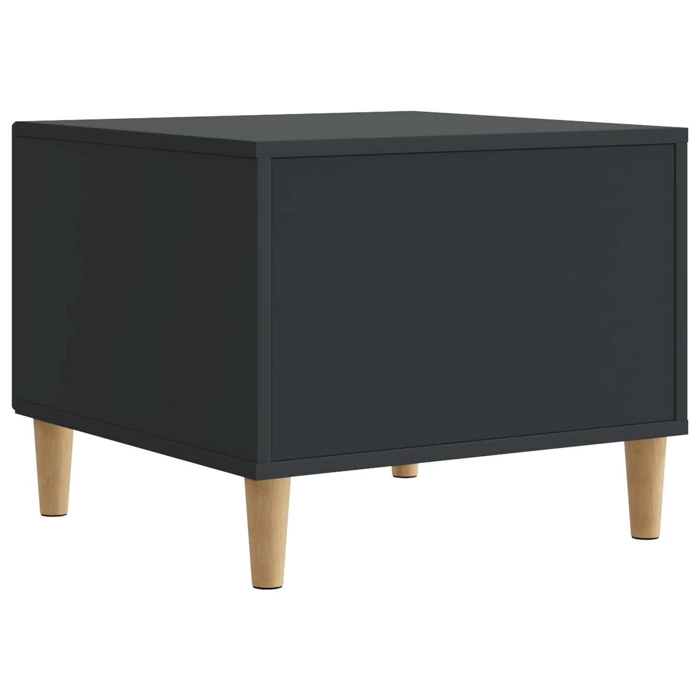 Coffee Table with Drawer Black 49 x 50 x 40 cm Engineered Wood