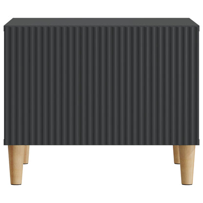 Coffee Table with Drawer Black 49 x 50 x 40 cm Engineered Wood