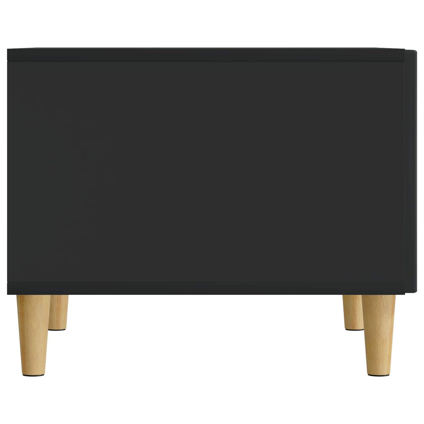 Coffee Table with Drawer Black 49 x 50 x 40 cm Engineered Wood