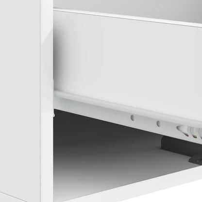 Coffee Table High Gloss White 49 x 50 x 40 cm Engineered Wood
