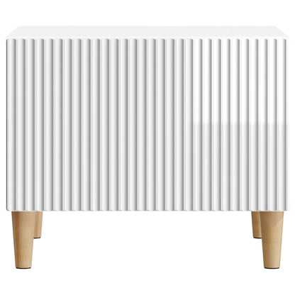 Coffee Table High Gloss White 49 x 50 x 40 cm Engineered Wood