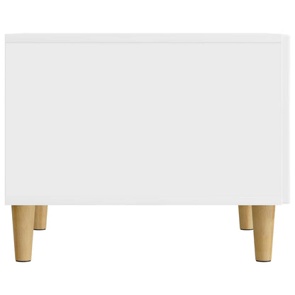Coffee Table High Gloss White 49 x 50 x 40 cm Engineered Wood