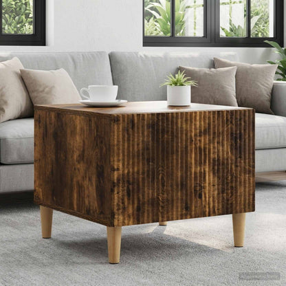 Coffee Table Smoked Oak 49 x 50 x 40 cm Engineered Wood