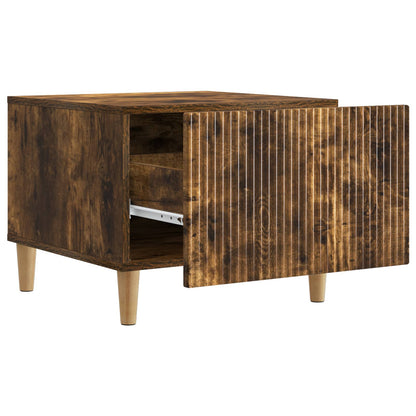 Coffee Table Smoked Oak 49 x 50 x 40 cm Engineered Wood