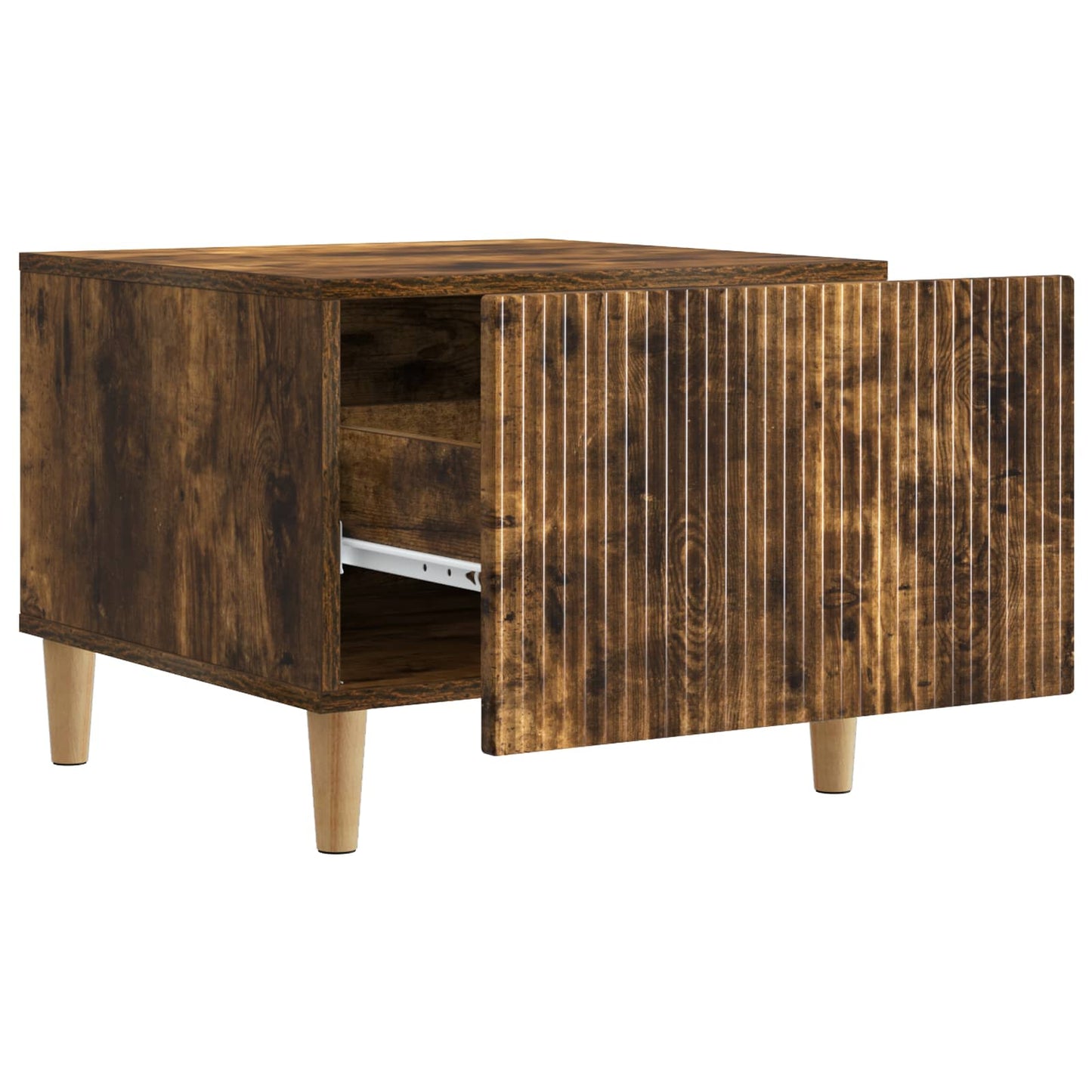 Coffee Table Smoked Oak 49 x 50 x 40 cm Engineered Wood