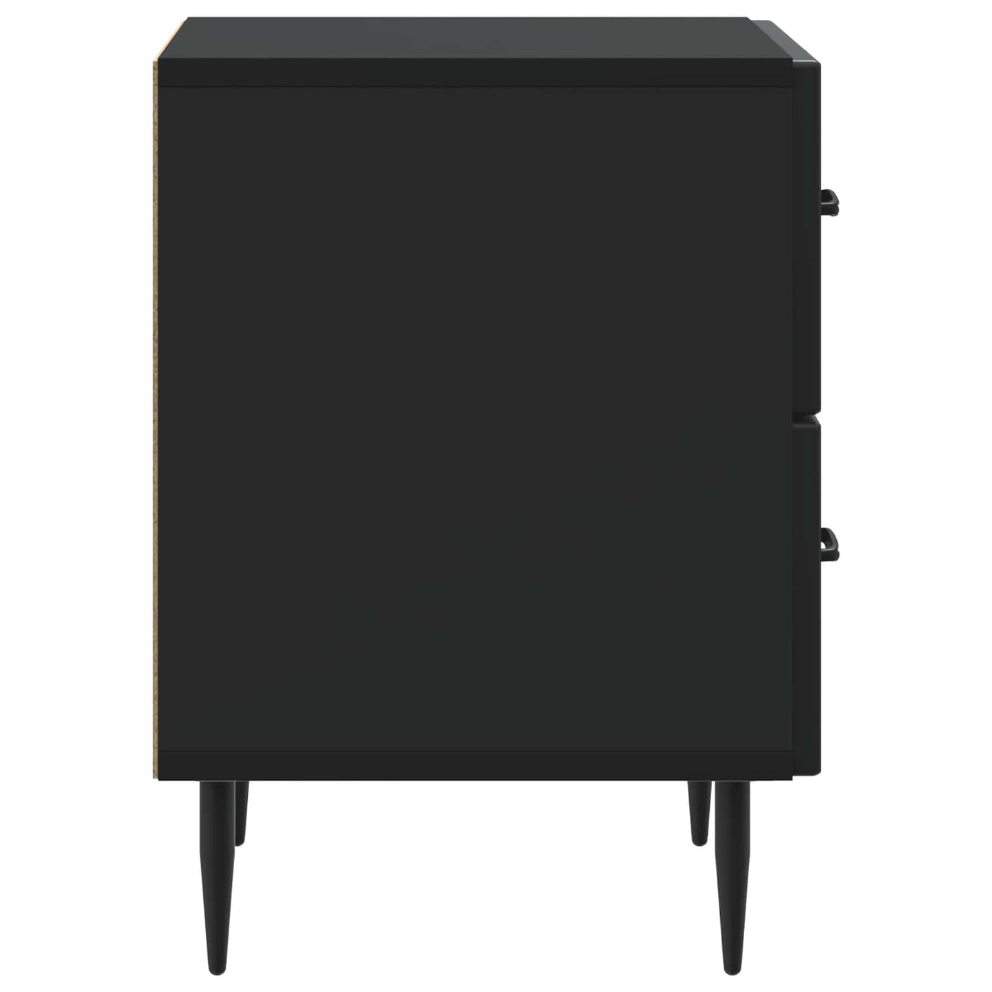 Bedside Cabinet Black 43 x 34.5 x 47.5 cm Engineered Wood