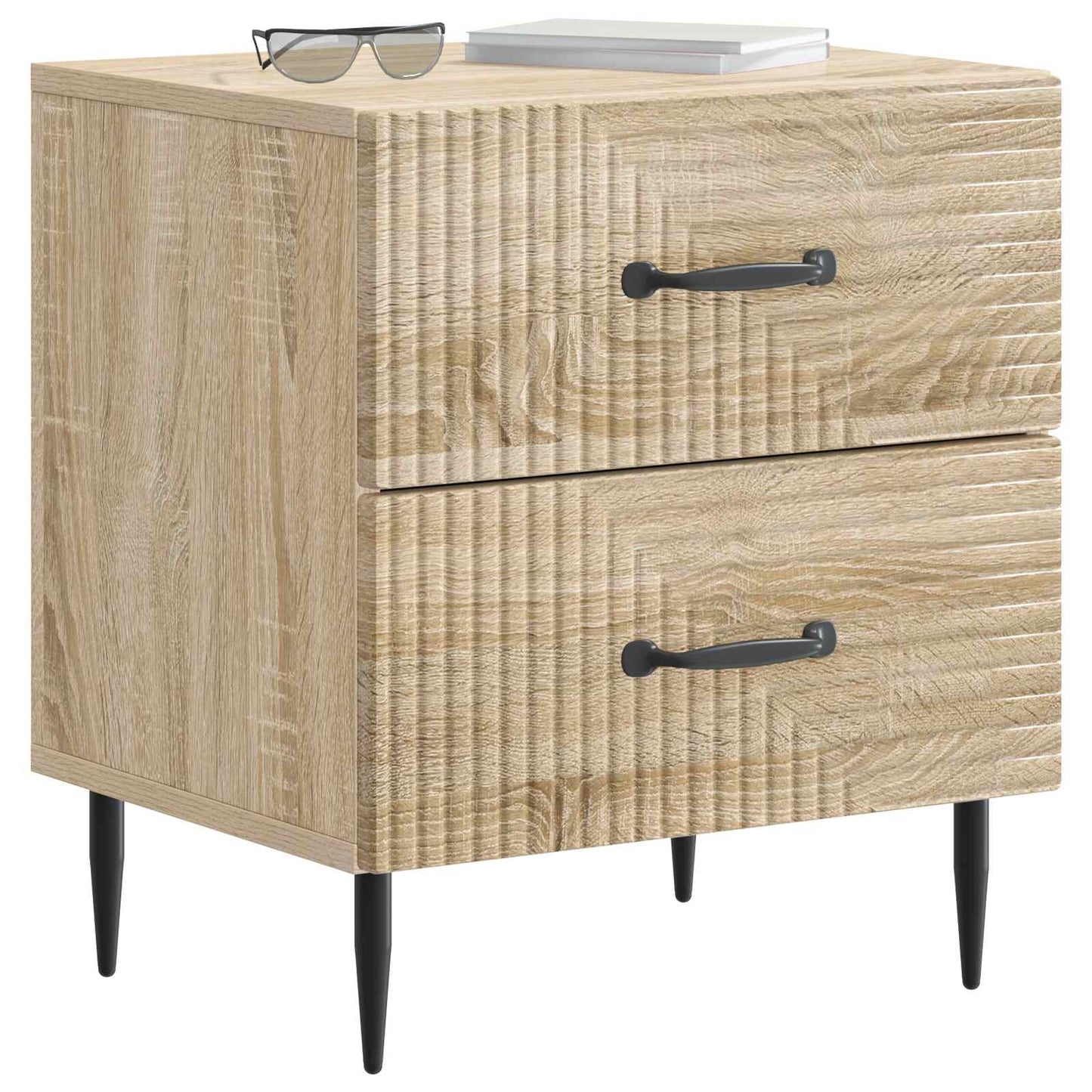 Bedside Cabinet Sonoma Oak 43 x 34.5 x 47.5 cm Engineered Wood