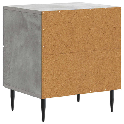 Bedside Cabinet with Drawer Concrete Grey 43 x 34.5 x 47.5 cm