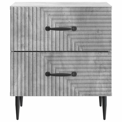 Bedside Cabinet with Drawer Concrete Grey 43 x 34.5 x 47.5 cm