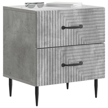 Bedside Cabinet with Drawer Concrete Grey 43 x 34.5 x 47.5 cm