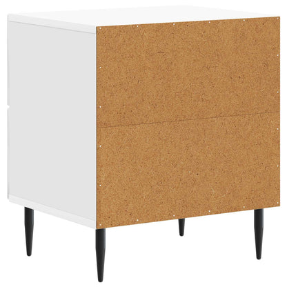 Bedside Cabinet High Gloss White 43 x 34.5 x 47.5 cm