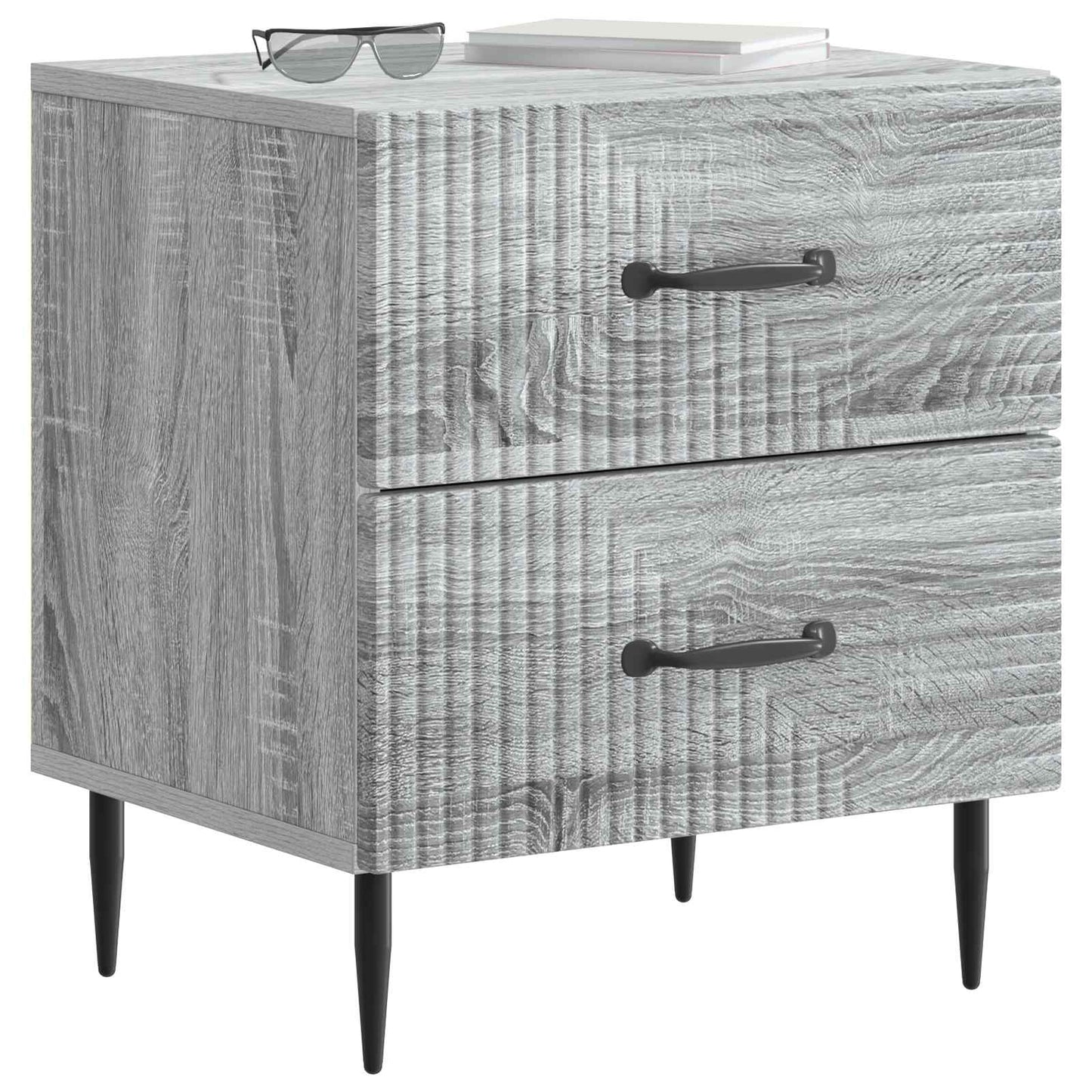 Bedside Cabinet Grey Sonoma 43 x 34.5 x 47.5 cm Engineered Wood