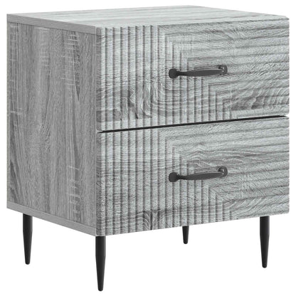 Bedside Cabinet 2 pcs Grey Sonoma 43 x 34.5 x 47.5 cm