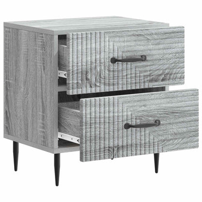 Bedside Cabinet 2 pcs Grey Sonoma 43 x 34.5 x 47.5 cm
