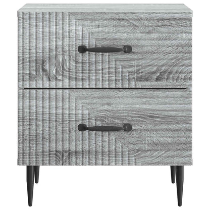 Bedside Cabinet 2 pcs Grey Sonoma 43 x 34.5 x 47.5 cm