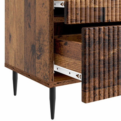Bedside Cabinet Old Wood 43 x 34.5 x 47.5 cm Engineered Wood