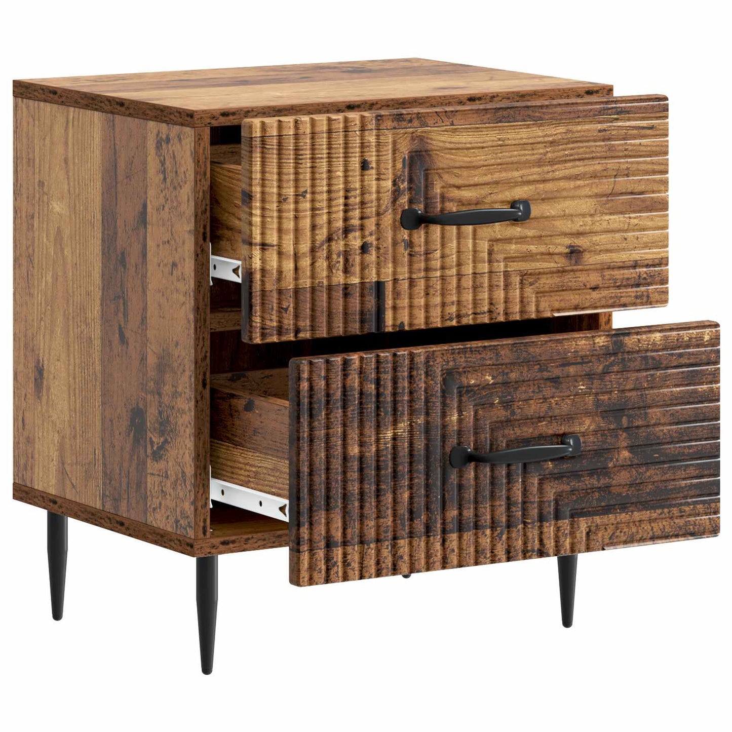 Bedside Cabinet Old Wood 43 x 34.5 x 47.5 cm Engineered Wood