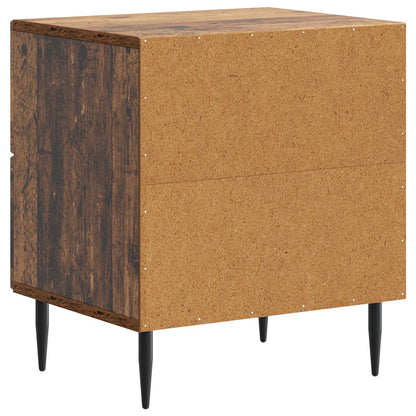 Bedside Cabinet with Drawer 2 pcs Old Wood 43 x 34.5 x 47.5 cm