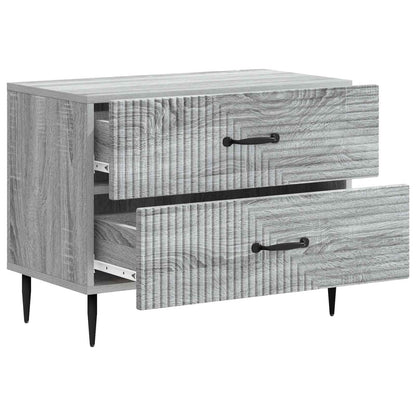 Bedside Cabinet Grey Sonoma 62 x 34.5 x 47.5 cm Engineered Wood