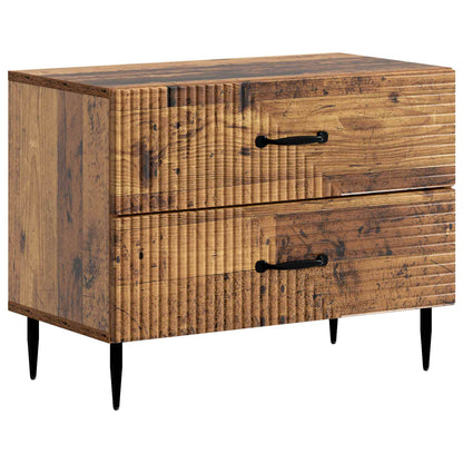 Bedside Cabinet Old Wood 62 x 34.5 x 47.5 cm Engineered Wood