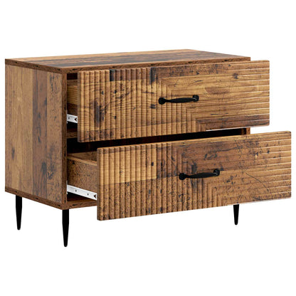 Bedside Cabinet Old Wood 62 x 34.5 x 47.5 cm Engineered Wood