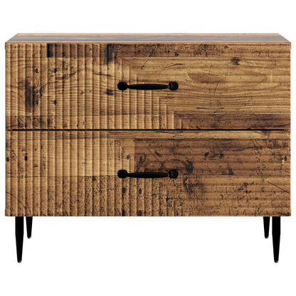 Bedside Cabinet Old Wood 62 x 34.5 x 47.5 cm Engineered Wood