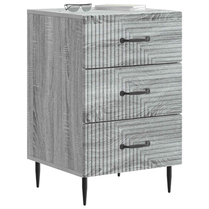 Bedside Cabinet Grey Sonoma 43 x 41 x 66.5 cm Engineered Wood