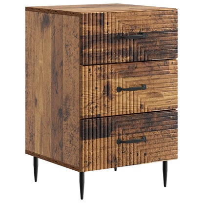 Bedside Cabinet Old Wood 43 x 41 x 66.5 cm Engineered Wood
