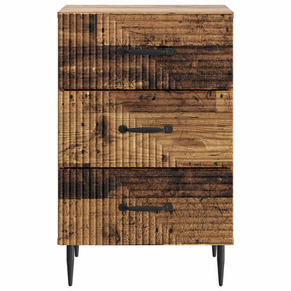 Bedside Cabinet Old Wood 43 x 41 x 66.5 cm Engineered Wood