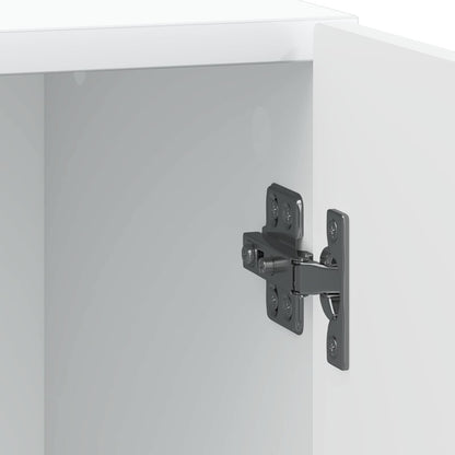 Bedside Cabinet White 43 x 34.5 x 50 cm Engineered Wood