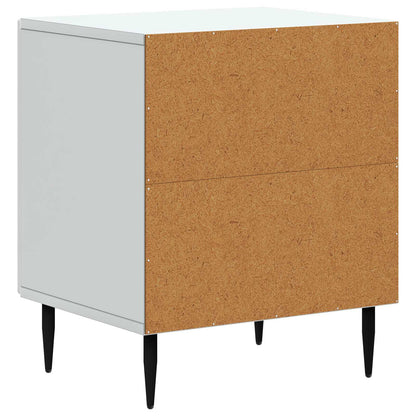 Bedside Cabinet White 43 x 34.5 x 50 cm Engineered Wood