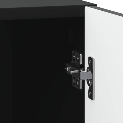 Bedside Cabinet Black 43 x 34.5 x 50 cm Engineered Wood