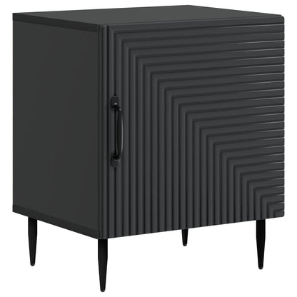 Bedside Cabinet 2 pcs Black 43 x 34.5 x 50 cm Engineered Wood
