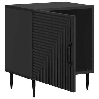 Bedside Cabinet 2 pcs Black 43 x 34.5 x 50 cm Engineered Wood