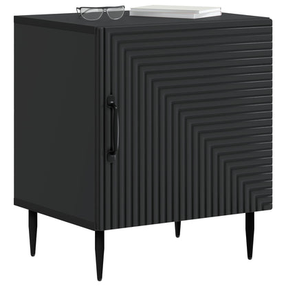 Bedside Cabinet 2 pcs Black 43 x 34.5 x 50 cm Engineered Wood