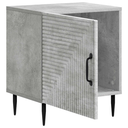 Bedside Cabinet Concrete Grey 43 x 34.5 x 50 cm Engineered Wood