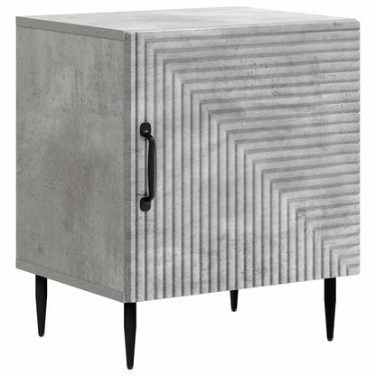 Bedside Cabinet 2 pcs Concrete Grey 43 x 34.5 x 50 cm