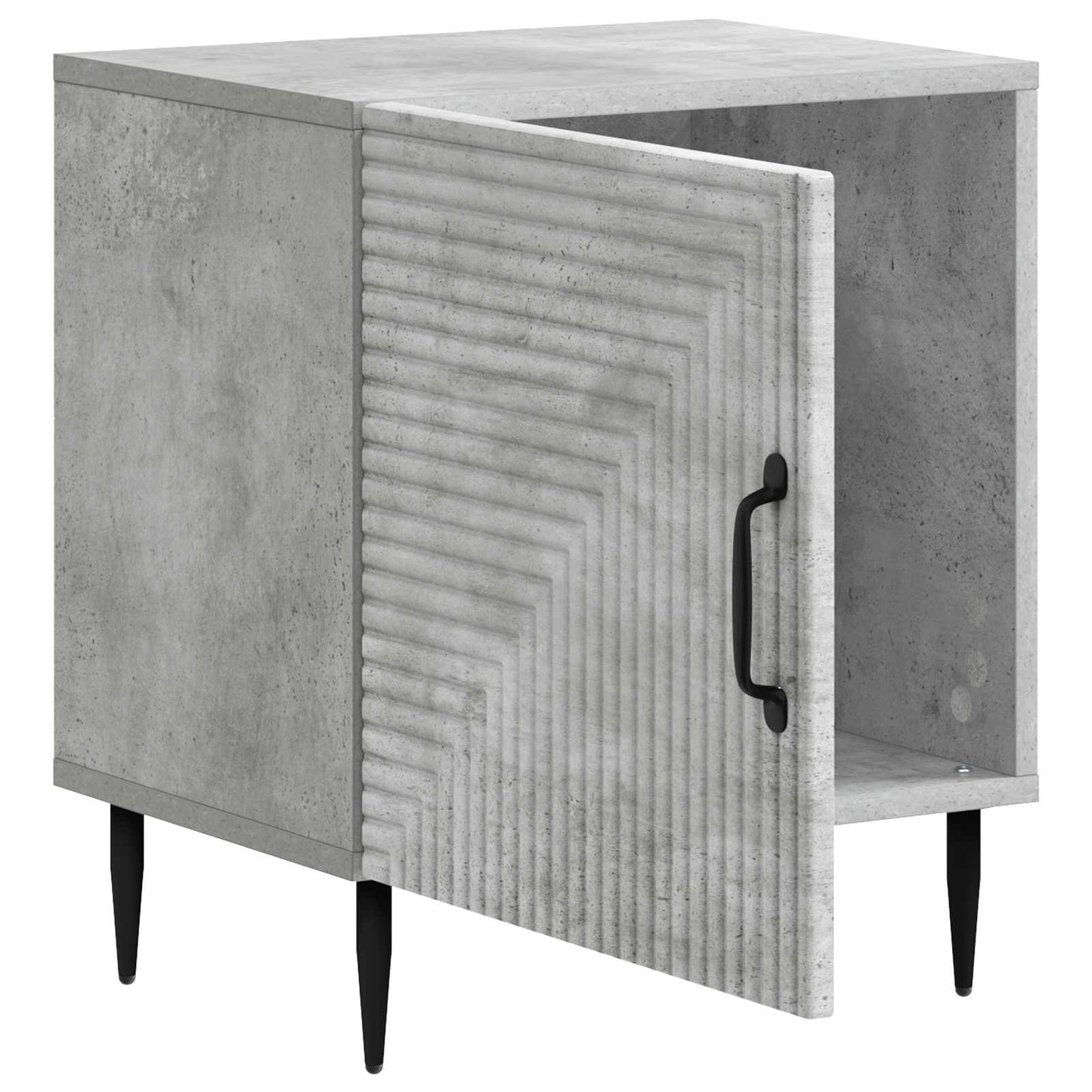 Bedside Cabinet 2 pcs Concrete Grey 43 x 34.5 x 50 cm