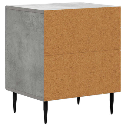 Bedside Cabinet 2 pcs Concrete Grey 43 x 34.5 x 50 cm