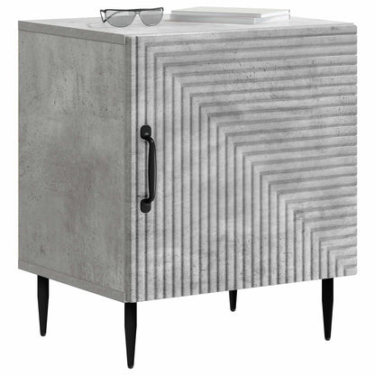 Bedside Cabinet 2 pcs Concrete Grey 43 x 34.5 x 50 cm