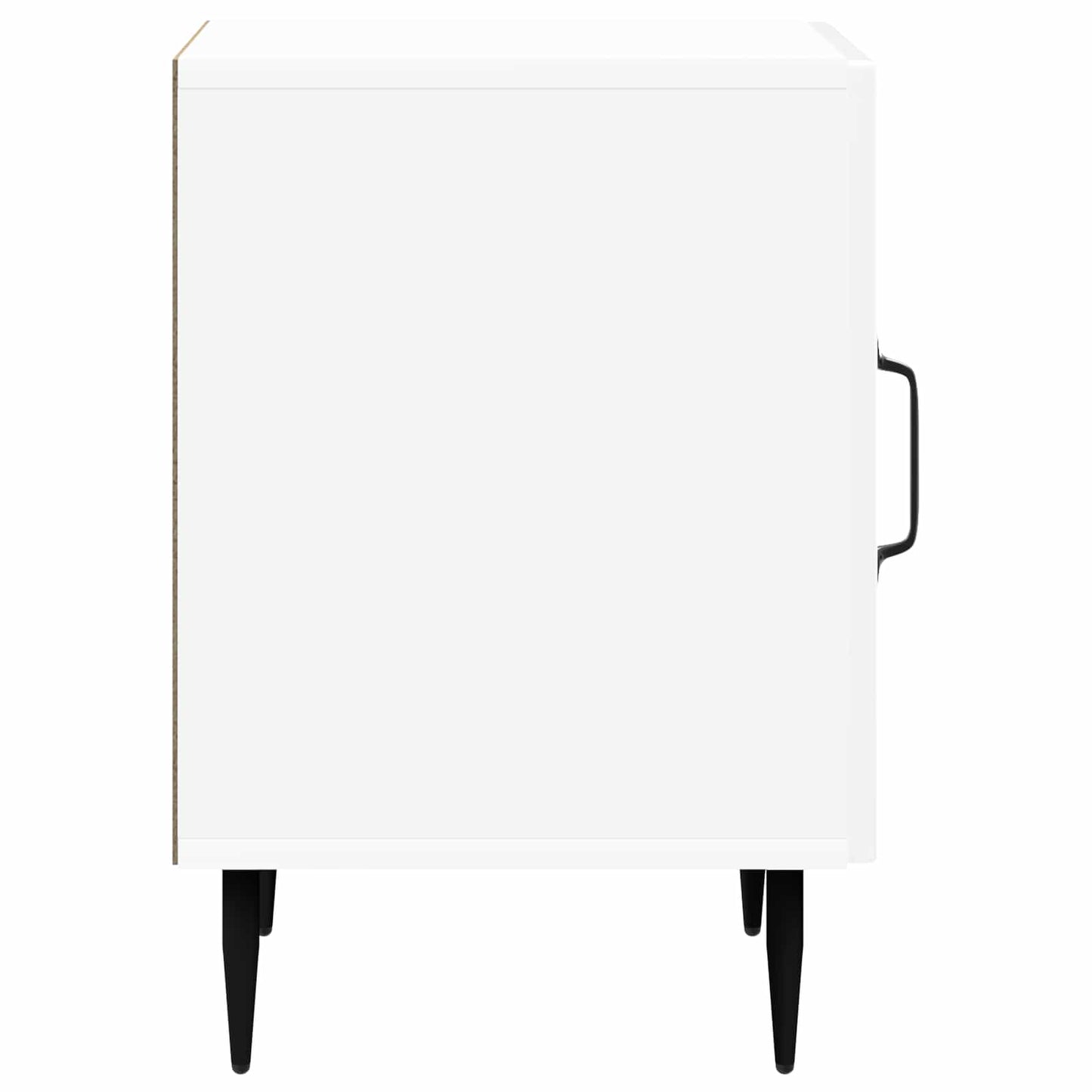 Bedside Cabinet 2 pcs High Gloss White 43 x 34.5 x 50 cm
