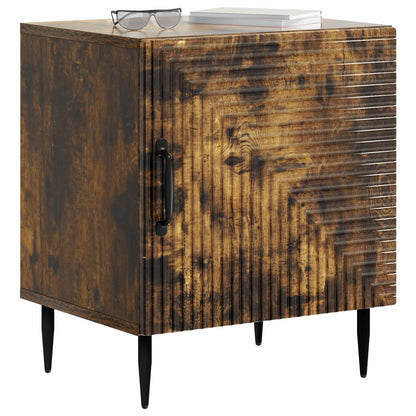 Bedside Cabinet 2 pcs Smoked Oak 43 x 34.5 x 50 cm