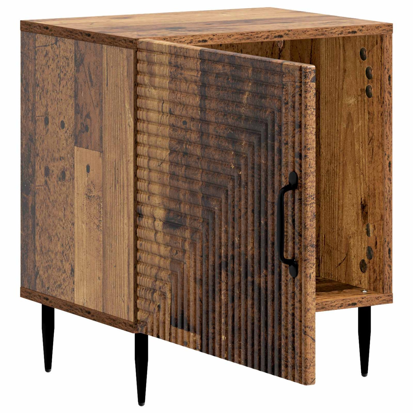Bedside Cabinet Old Wood 43 x 34.5 x 50 cm Engineered Wood