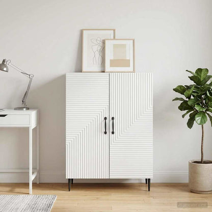 Sideboard White 66 x 34.5 x 89.5 cm Engineered Wood